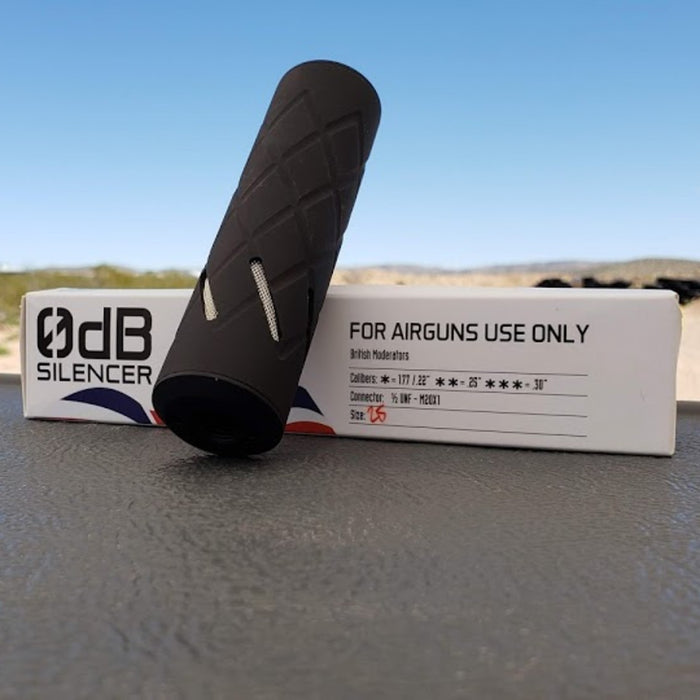 0dB Daystate Airgun Silencer 160S Black with 1/2" UNF .177/.22/.25