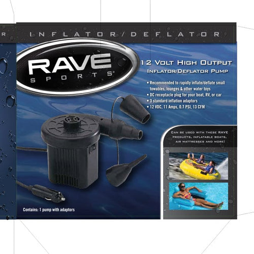 RAVE Sports Inflators 12 Volt High Output Inflator/Deflator Pump