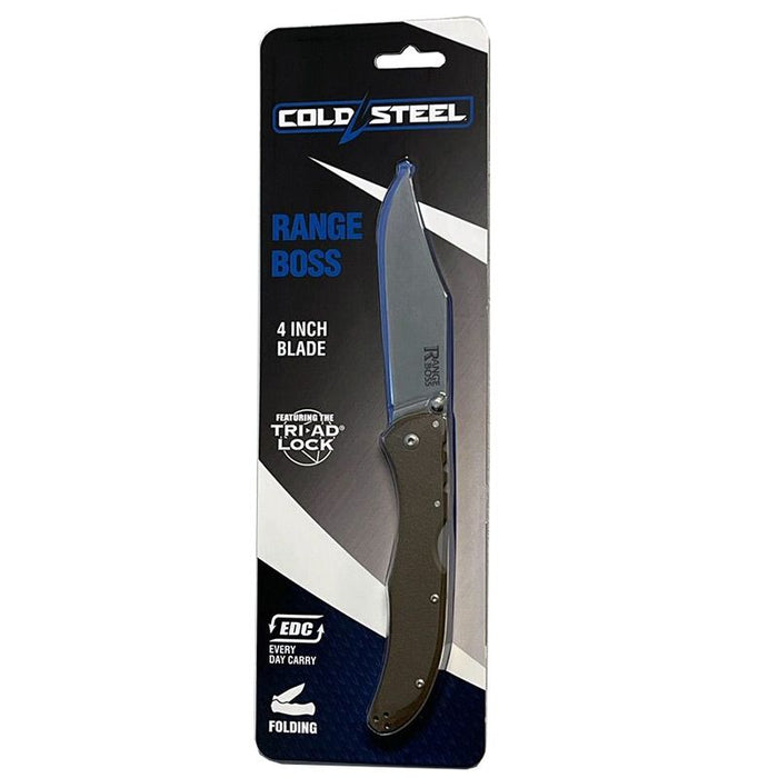Cold Steel Range Boss Flat Dark Earth w/StoneWash Blade - Blister SKU CS-20KR9Z