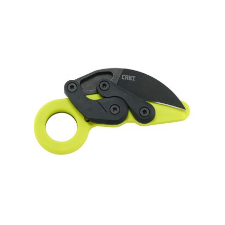 CRKT Provoke Kinematic Karambit Folding Knife Green Grivory Handle w/Black StoneWash Blade Finish