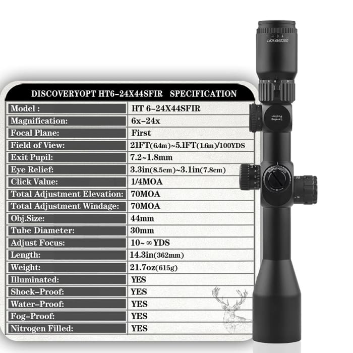Discovery HT-GEN2 6-24X44 SFIR scope