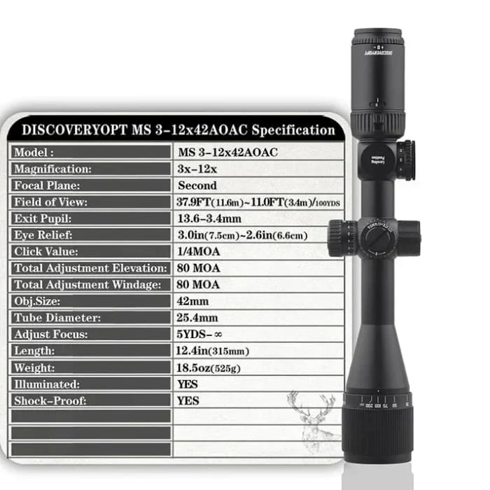 Discovery MS 3-12X42AOAC SFP-MOA