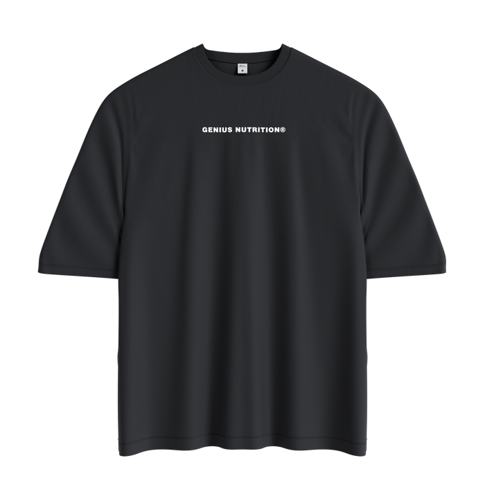 GENIUS NUTRITION® Oversized T-Shirt Sand - 100% cotton t-shirt, 260 gsm, offering durability and comfort on the skin, easily paired with any style.
