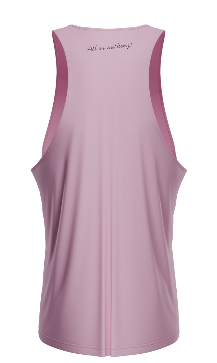GN® GYM TANK TOP Pink - Made from a premium blend of cotton and spandex, this tank top provides ultimate comfort and is easy to pair with any sports gear.