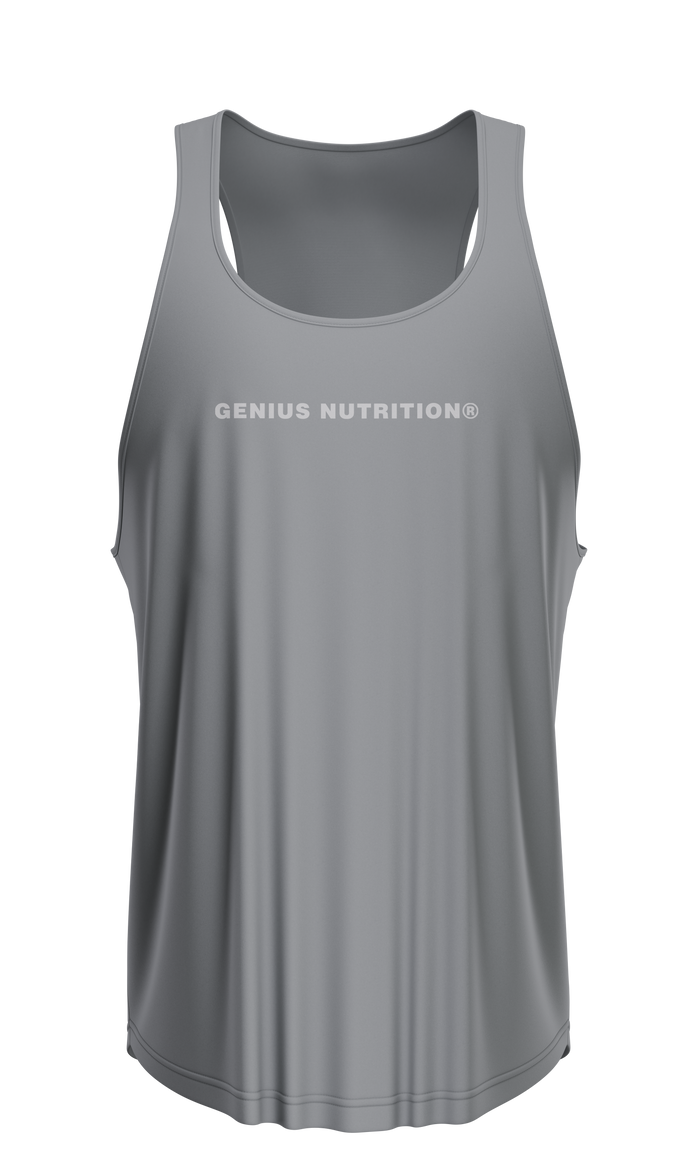 GN® GYM TANK TOP Grey - Made from a premium blend of cotton and spandex, this tank top provides ultimate comfort and is easy to pair with any sports gear.