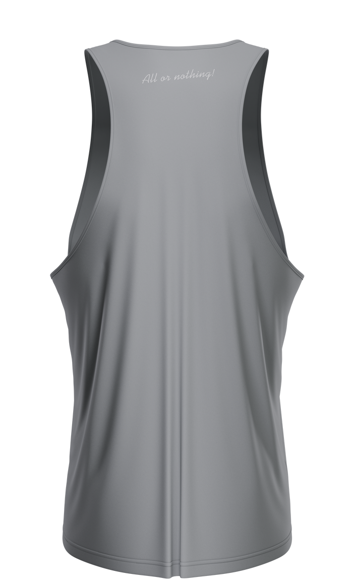 GN® GYM TANK TOP Grey - Made from a premium blend of cotton and spandex, this tank top provides ultimate comfort and is easy to pair with any sports gear.