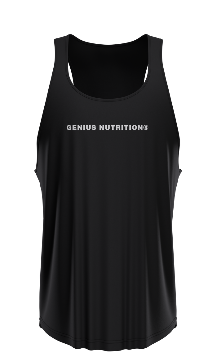 GN® GYM TANK TOP Black - Made from a premium blend of cotton and spandex, this tank top provides ultimate comfort and is easy to pair with any sports gear.