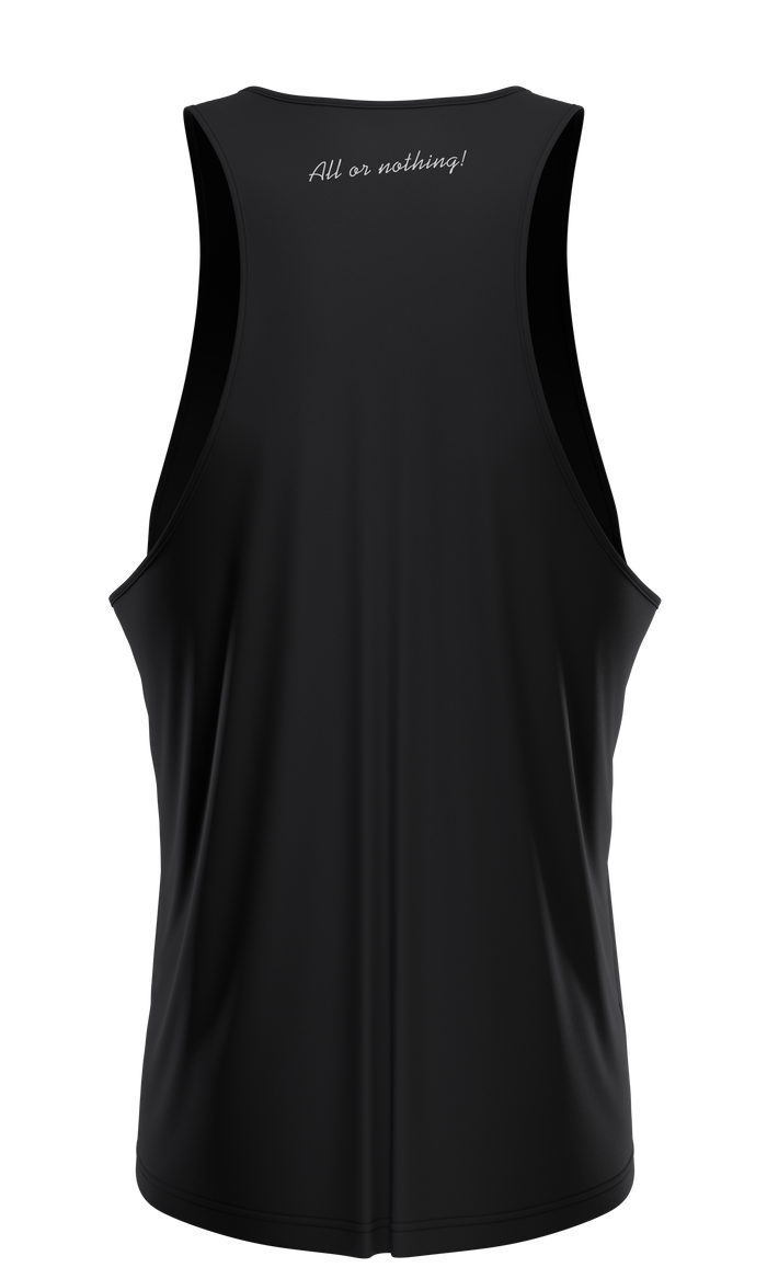 GN® GYM TANK TOP Black - Made from a premium blend of cotton and spandex, this tank top provides ultimate comfort and is easy to pair with any sports gear.