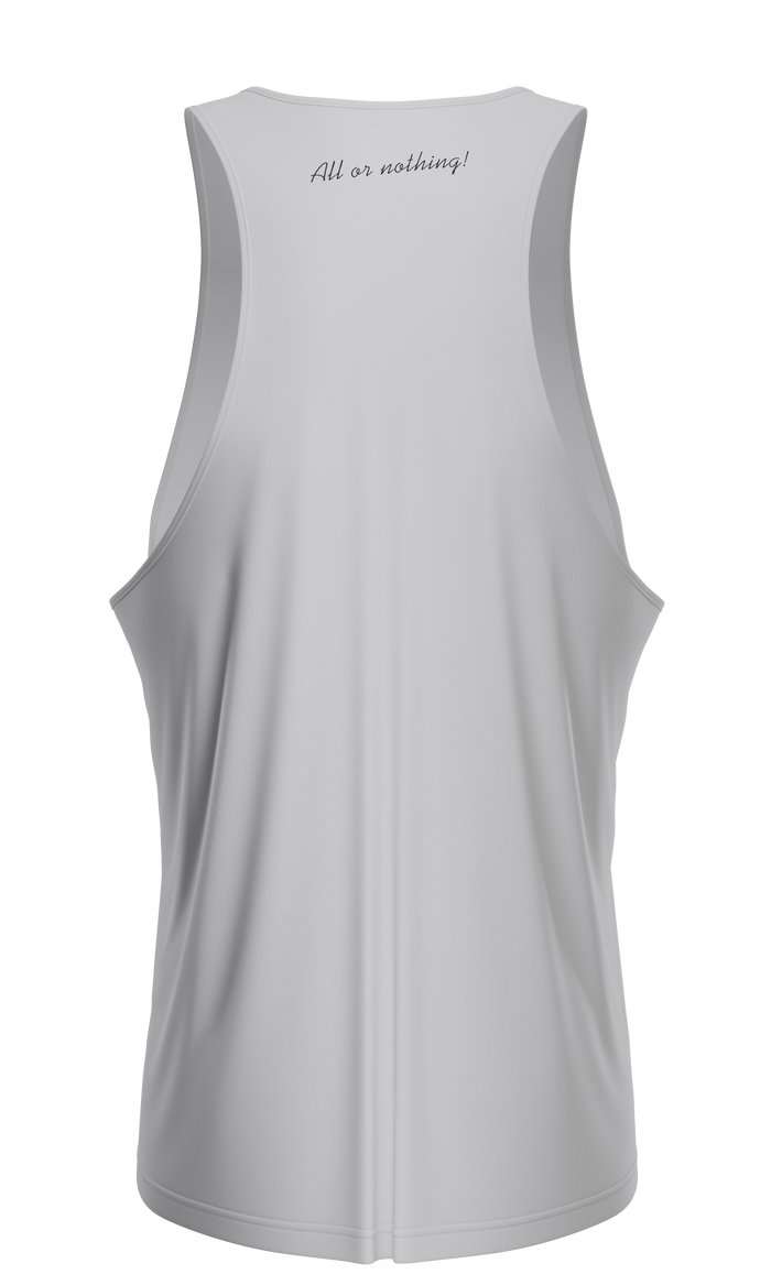 GN® GYM TANK TOP White - Made from a premium blend of cotton and spandex, this tank top provides ultimate comfort and is easy to pair with any sports gear.