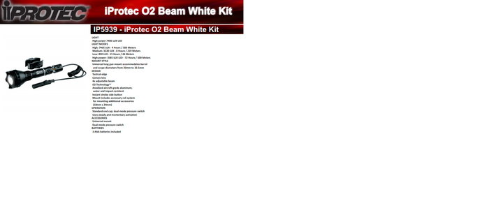 iPROTEC O2 BEAM WHITE KIT IP5939