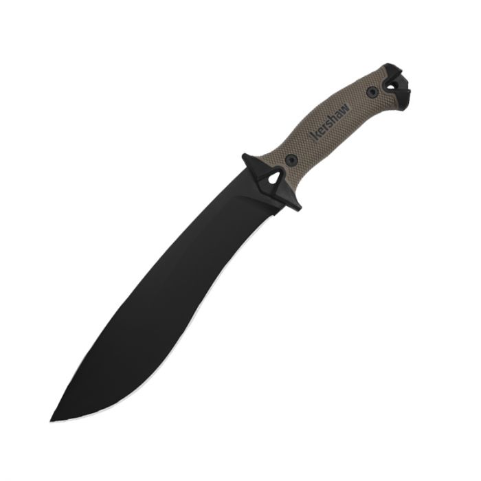 Kershaw Camp 10 Tan Handel w/black Blade & Tan Sheath