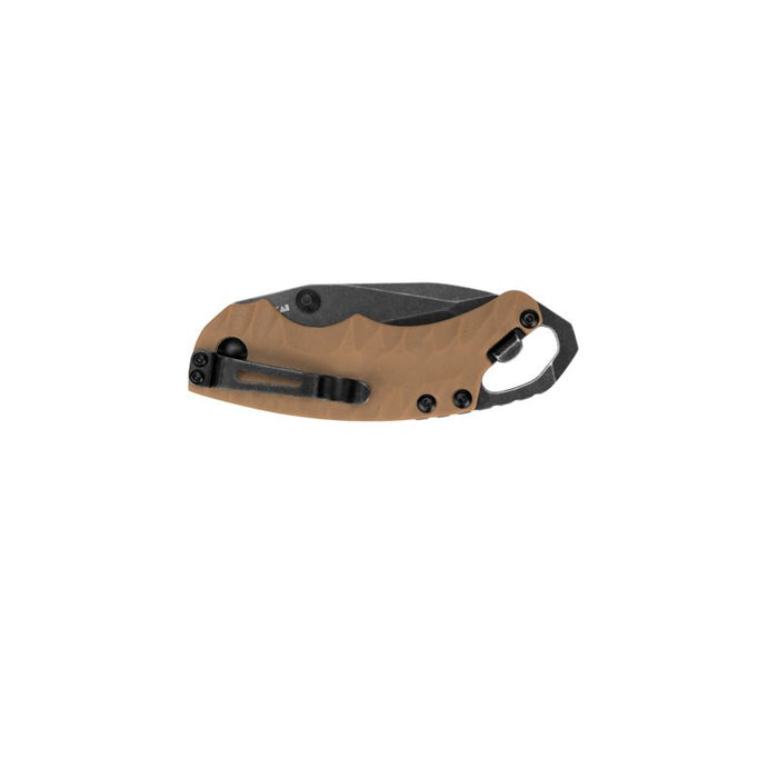 Kershaw Shuffle II Tanto Tan Handle w/BlackWash Blade Finish - Blister
