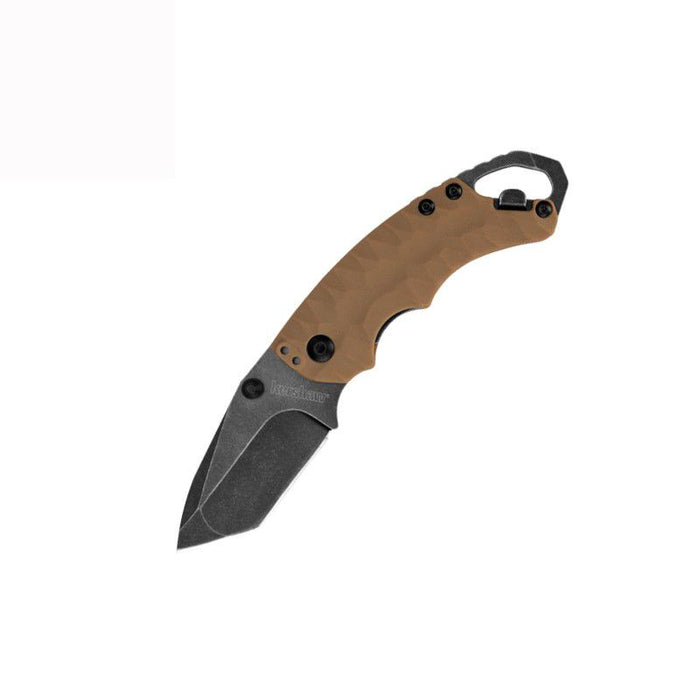 Kershaw Shuffle II Tanto Tan Handle w/BlackWash Blade Finish - Blister