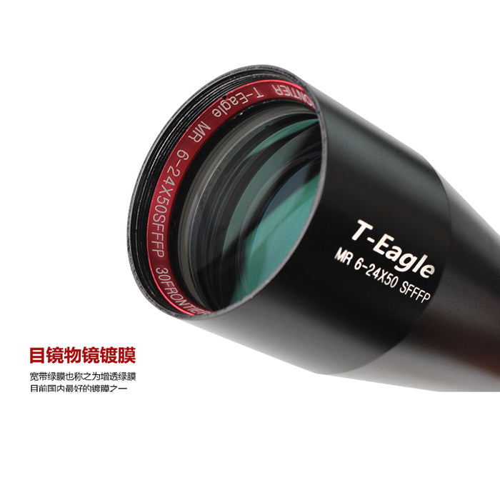 scope t-eagle 6-24x50 side focal ffp