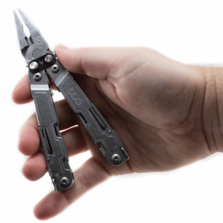 SOG PowerAccess Bead Blast Finish w/Pocket Clip