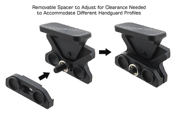 UTG Angled Index Mount, Keymod, Matte Black