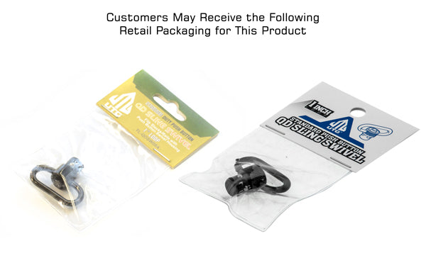 UTG Standard Push Button QD Sling Swivel, 1" Loop