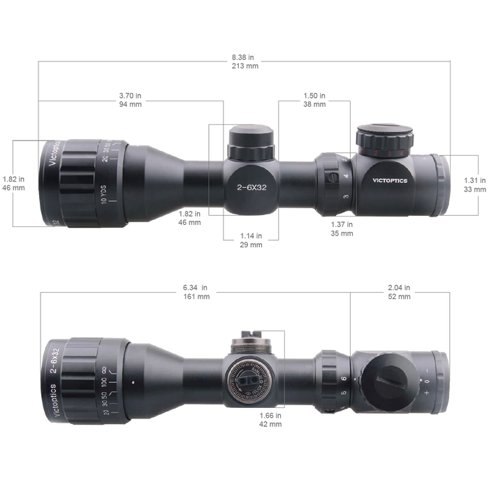 VictOptics A3 2-6x32AOE