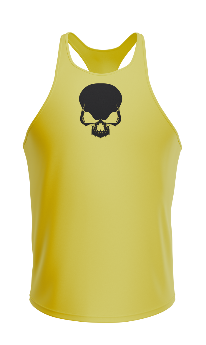 WARCRY® GYM TANK TOP Yellow - Made from a premium blend of cotton and spandex, this tank top provides ultimate comfort and is easy to pair with any sports gear.