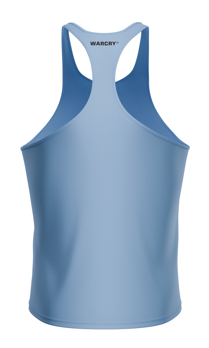 WARCRY® GYM TANK TOP Blue - Made from a premium blend of cotton and spandex, this tank top provides ultimate comfort and is easy to pair with any sports gear.