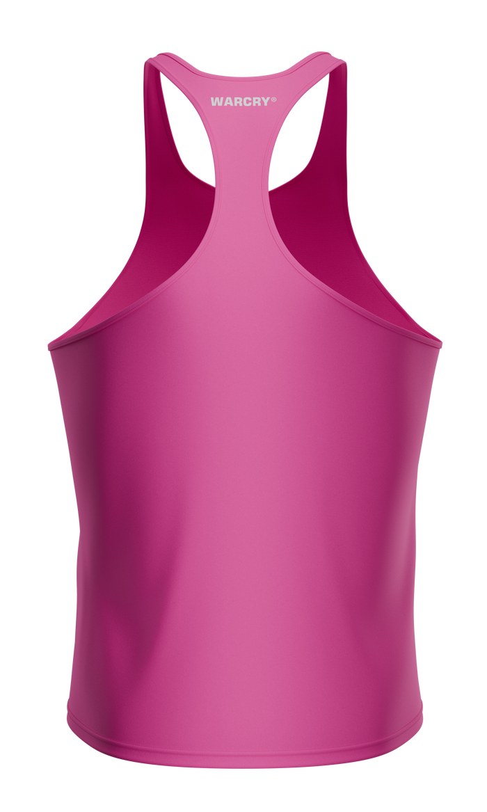 WARCRY® GYM TANK TOP Pink - Made from a premium blend of cotton and spandex, this tank top provides ultimate comfort and is easy to pair with any sports gear.