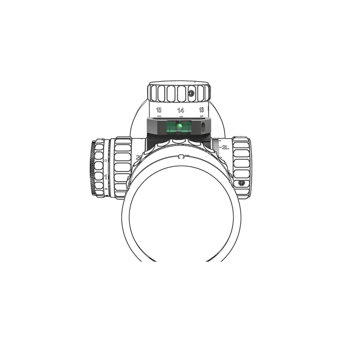 X-ACCU 30mm Quick-flip Turret Mark Magnifier Mount Ring with Level Bubble